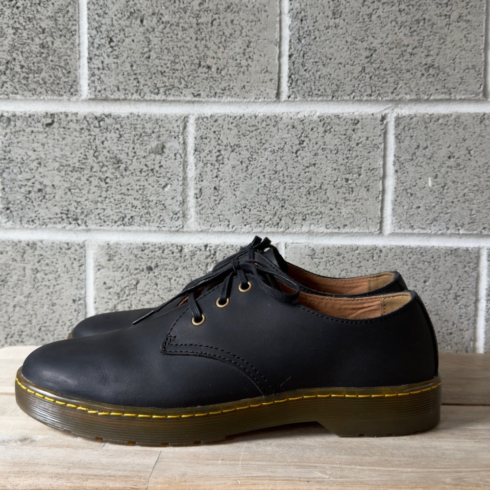 Dr. Martens Black Leather Coronado Derby Shoes